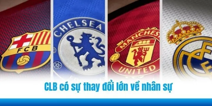 Thông tin chi tiết về sự luân phiên vị trí của các CLB